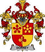 Irish Family Coat of Arms (v.25b) Dorney or O'Dorney