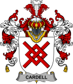 Irish Family Coat of Arms (v.25b) Cardell