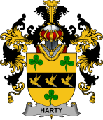 Irish Family Coat of Arms (v.25b) Harty or O'Haherty