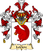 French Family Coat of Arms (v.25) Clerc (le) I