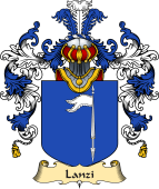 Italian Family Coat of Arms (v.25a) Lanzi