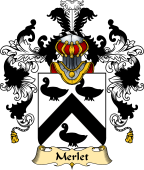 French Family Coat of Arms (v.25) Merlet