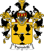 Italian Family Coat of Arms (v.25b) Pignatelli