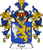 Italian Family Coat of Arms (v.25b) Pesci
