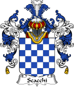 Italian Family Coat of Arms (v.25b) Scacchi