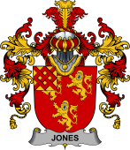 Irish Family Coat of Arms (v.25b) Jones