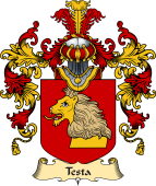 Italian Family Coat of Arms (v.25a) Testa