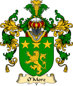 Irish Family Coat of Arms (v.25a) O'More or Moore