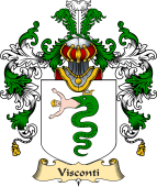 Italian Family Coat of Arms (v.25a) Visconti