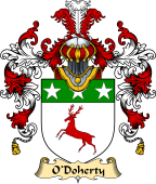 Irish Family Coat of Arms (v.25a) O'Doherty or Dogherty