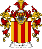 Italian Family Coat of Arms (v.25b) Turrettini