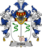 Irish Family Coat of Arms (v.25b) Dea or O'Dea