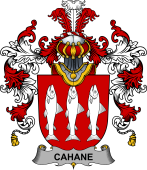 Irish Family Coat of Arms (v.25b) Cahane or O'Cahane