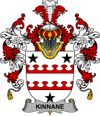 Irish Family Coat of Arms (v.25b) Kinnane or O'Kinane