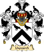 Welsh Family Coat of Arms (v.25) Llywarch (AP BRAN-of Menai, Anglesey)