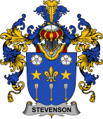 Irish Family Coat of Arms (v.25b) Stevenson