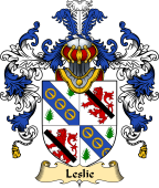 Irish Family Coat of Arms (v.25a) Leslie