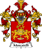 Italian Family Coat of Arms (v.25b) Moscatelli