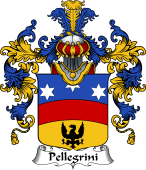 Italian Family Coat of Arms (v.25b) Pellegrini