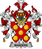 Irish Family Coat of Arms (v.25b) Manders