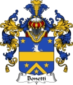 Italian Family Coat of Arms (v.25b) Bonetti