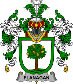 Irish Family Coat of Arms (v.25b) Flanagan or O'Flanagan