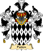 English Family Coat of Arms (v.25) Patten or Patton