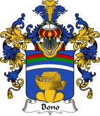 Italian Family Coat of Arms (v.25b) Bono