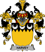 Irish Family Coat of Arms (v.25b) Harvey or Hervey