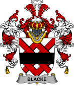 Irish Family Coat of Arms (v.25b) Blacke