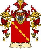 French Family Coat of Arms (v.25) Papin