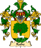 Irish Family Coat of Arms (v.25a) Rothe