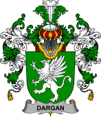 Irish Family Coat of Arms (v.25b) Dargan or McDeargan