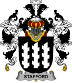 Irish Family Coat of Arms (v.25b) Stafford