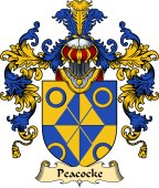 Irish Family Coat of Arms (v.25a) Peacocke