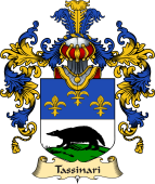 Italian Family Coat of Arms (v.25a) Tassinari