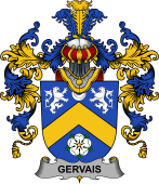 Irish Family Coat of Arms (v.25b) Gervais