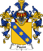 Italian Family Coat of Arms (v.25b) Pisoni