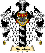 Irish Family Coat of Arms (v.25a) Nicholson