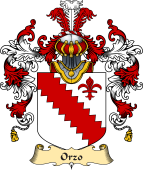Italian Family Coat of Arms (v.25a) Orzo