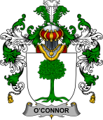 Irish Family Coat of Arms (v.25b) Connor or O'Connor (Don)