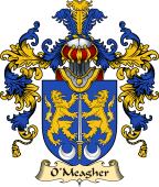Irish Family Coat of Arms (v.25a) O'Meagher or Maher