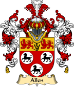 Irish Family Coat of Arms (v.25a) Allen