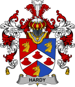 Irish Family Coat of Arms (v.25b) Hardy