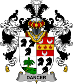 Irish Family Coat of Arms (v.25b) Dancer