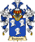 French Family Coat of Arms (v.25) Baudouin