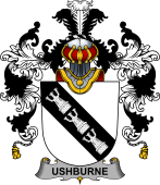 Irish Family Coat of Arms (v.25b) Ushburne