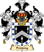 Irish Family Coat of Arms (v.25a) Penteny
