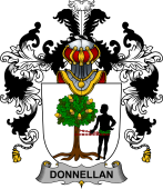 Irish Family Coat of Arms (v.25b) Donnellan or O'Donnellan