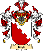 Welsh Family Coat of Arms (v.25) Boyle (Herefordshire, m. Hywel Gwyn)